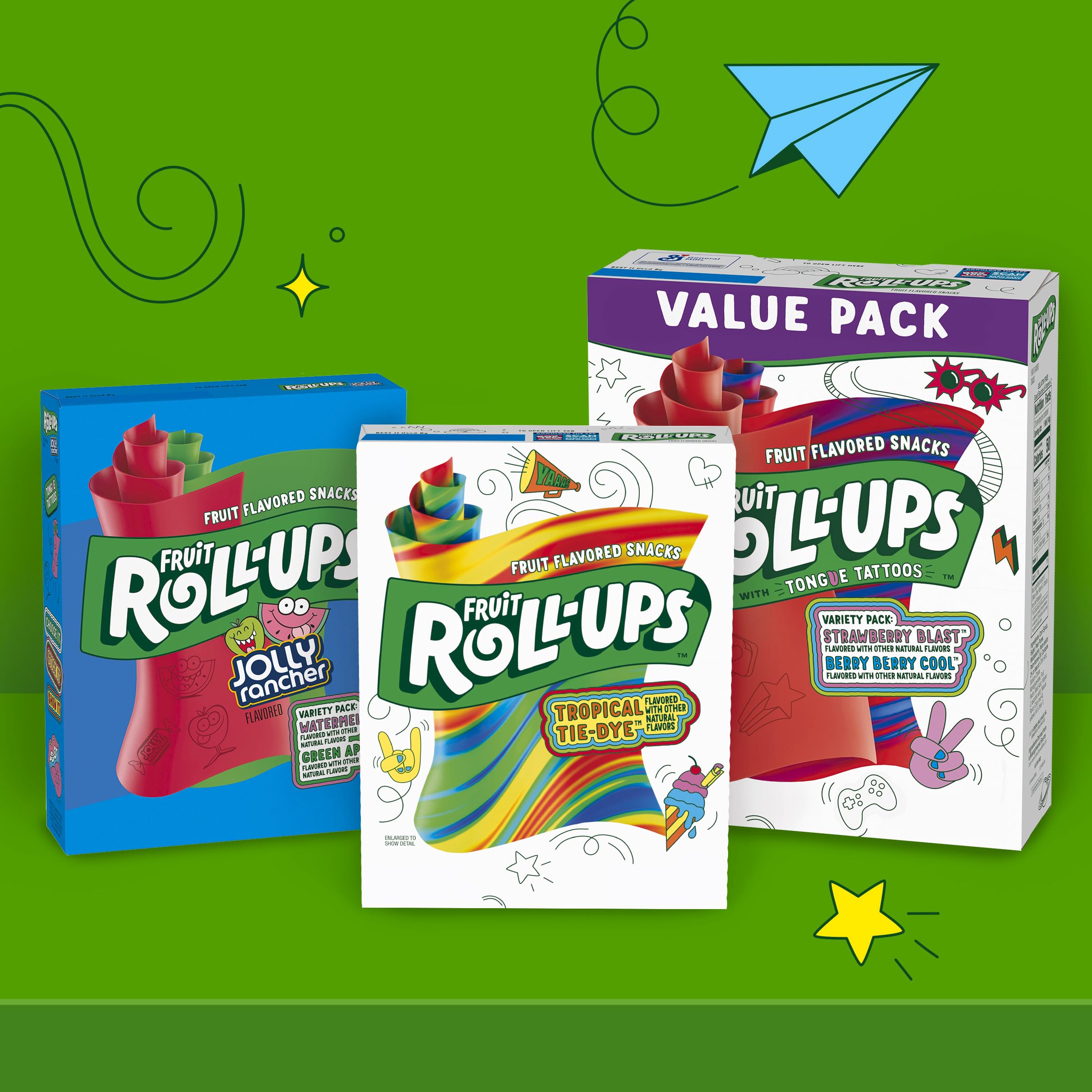 Fruit Roll-Ups held in hand to show size and portability benefit