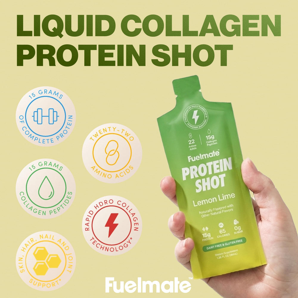 FUELMATE single 1.29oz shot bottle ready-to-drink for on-the-go recovery