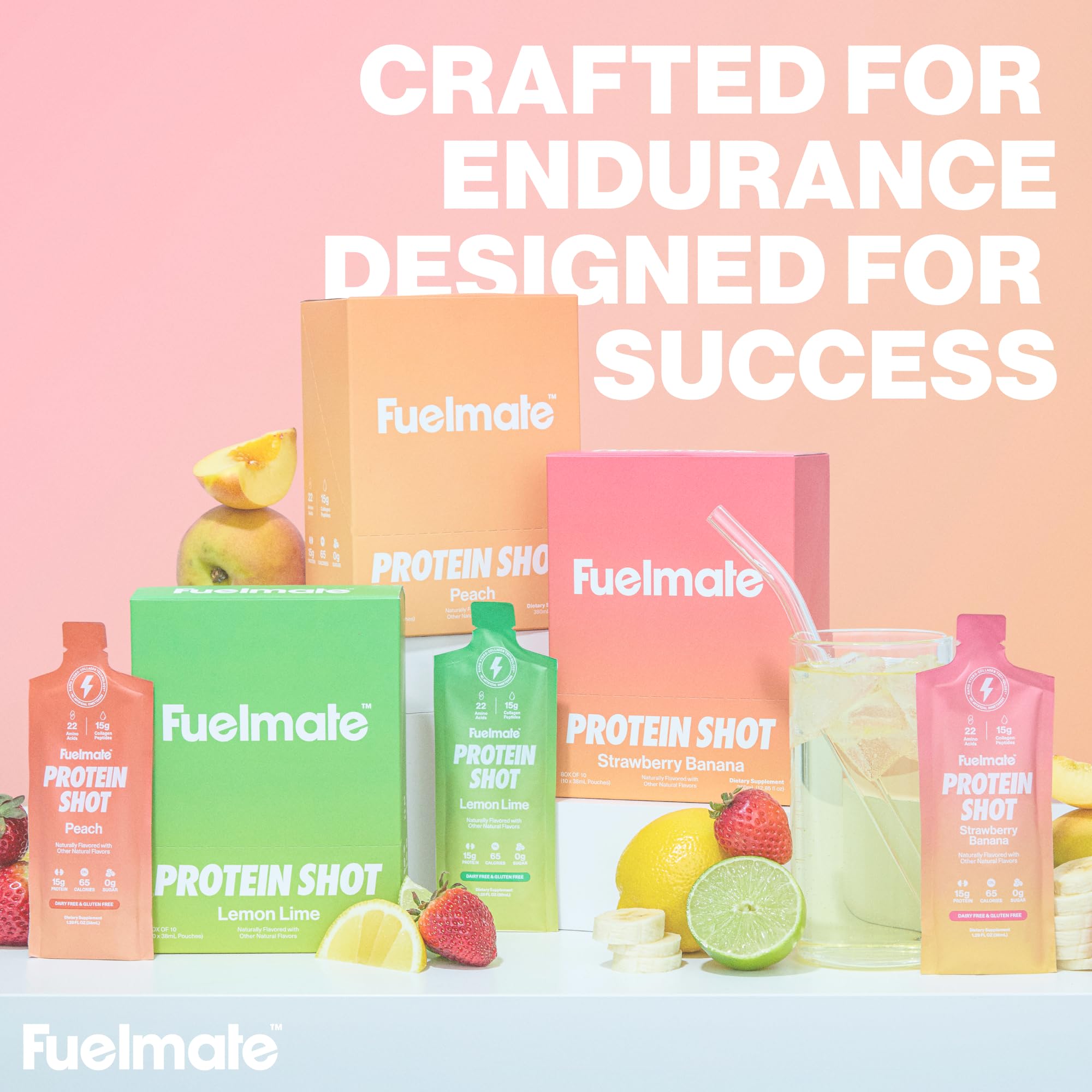 FUELMATE mixed into a smoothie for easy protein and flavor boost