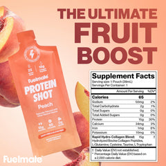 FUELMATE shot with open cap being squeezed for quick on-the-go use