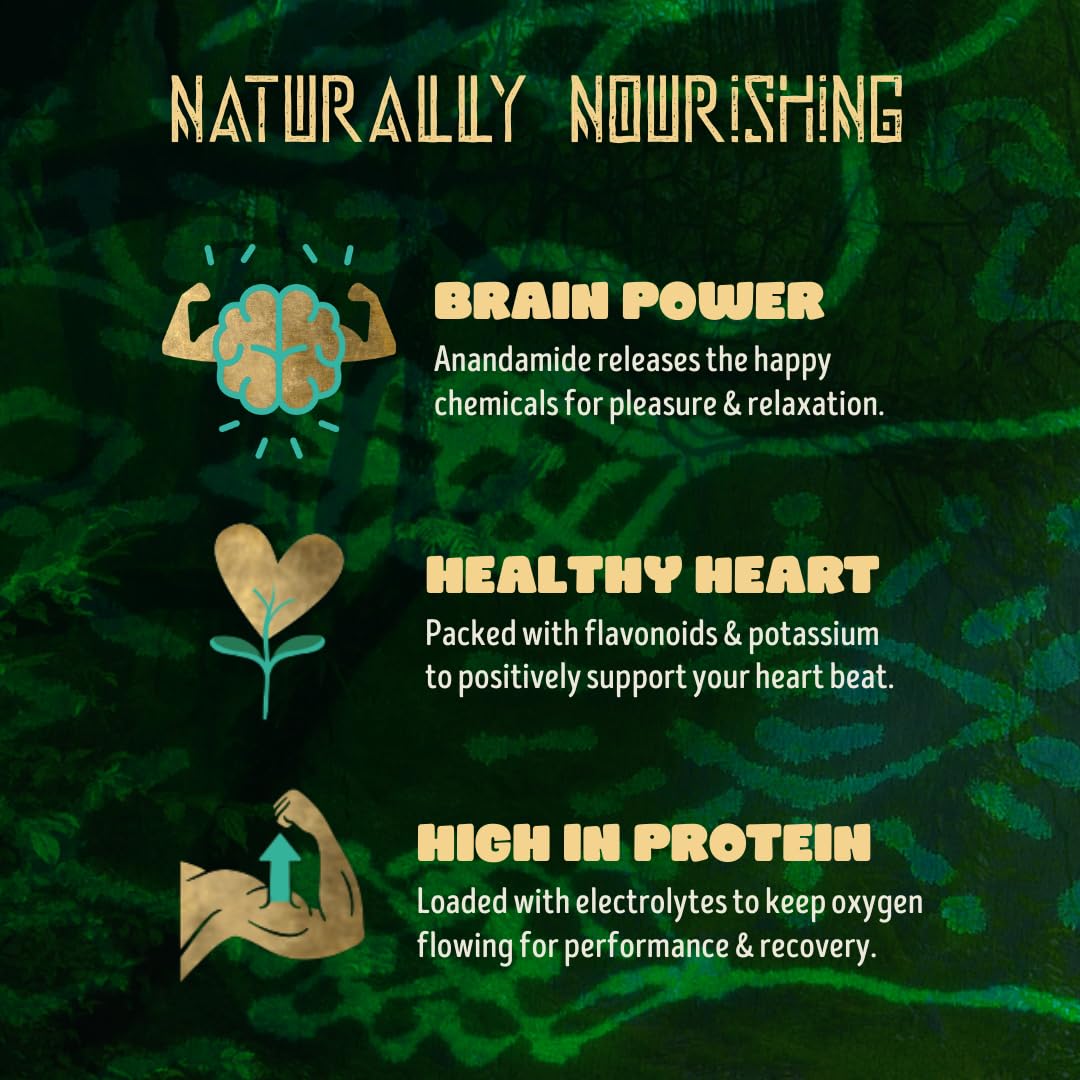 Full Power Cacao ingredient label closeup showing single-origin transparency