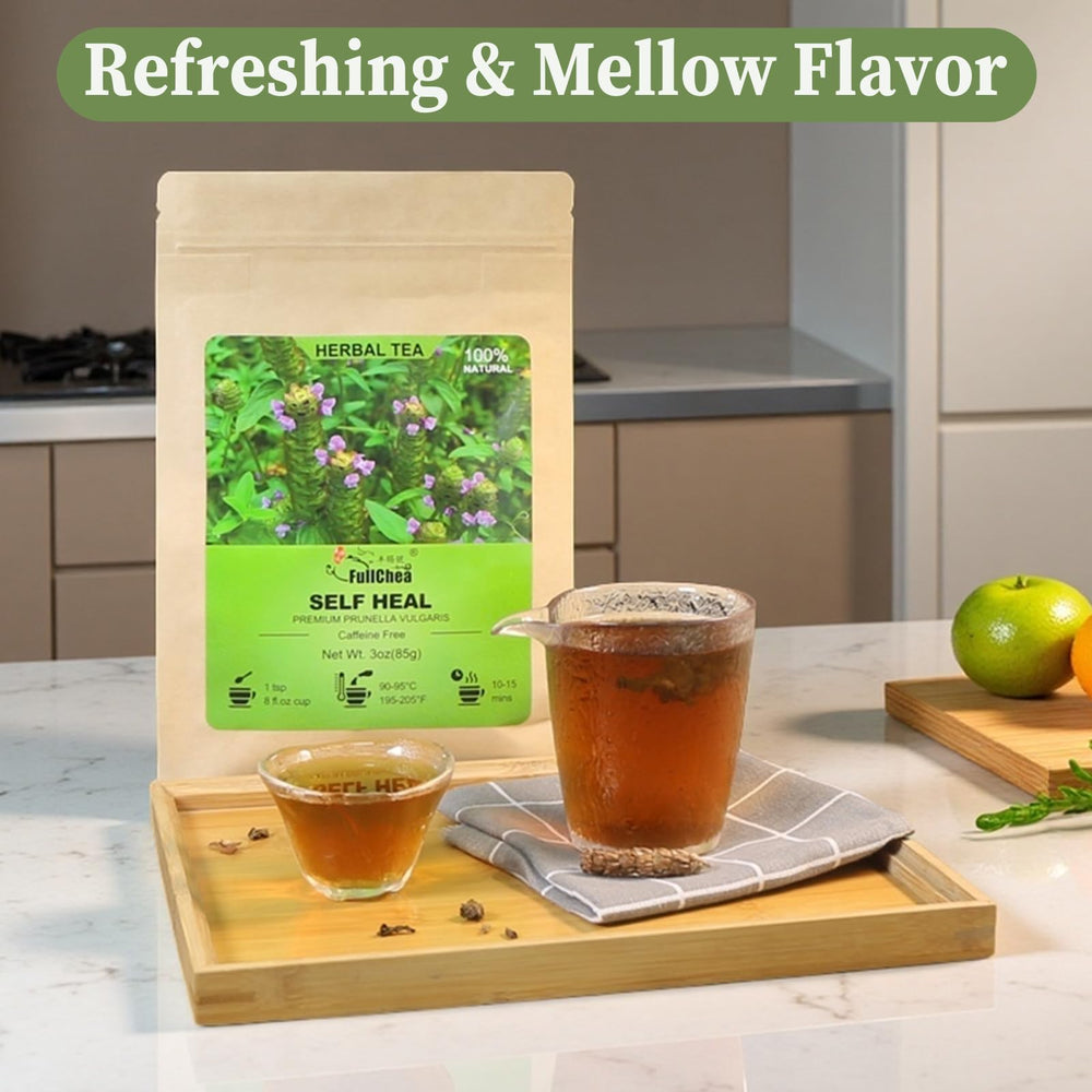 FullChea blended herbs with chrysanthemum and goji showing pairing ideas