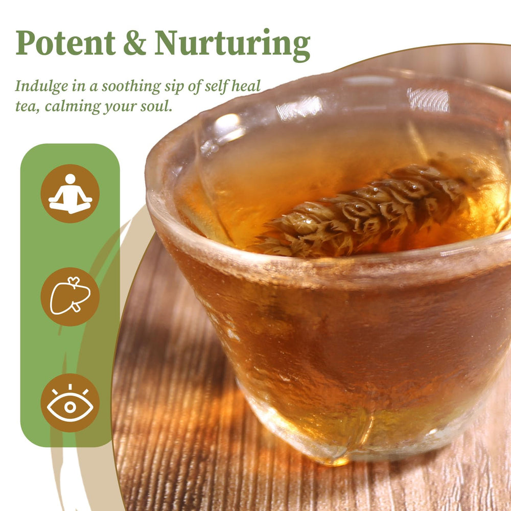 FullChea brewed tea being poured showing clear, light color benefit