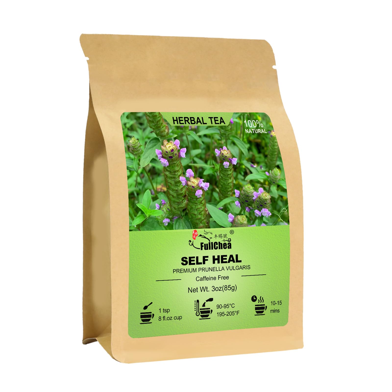 FullChea front packaging showing whole self heal herb and weight