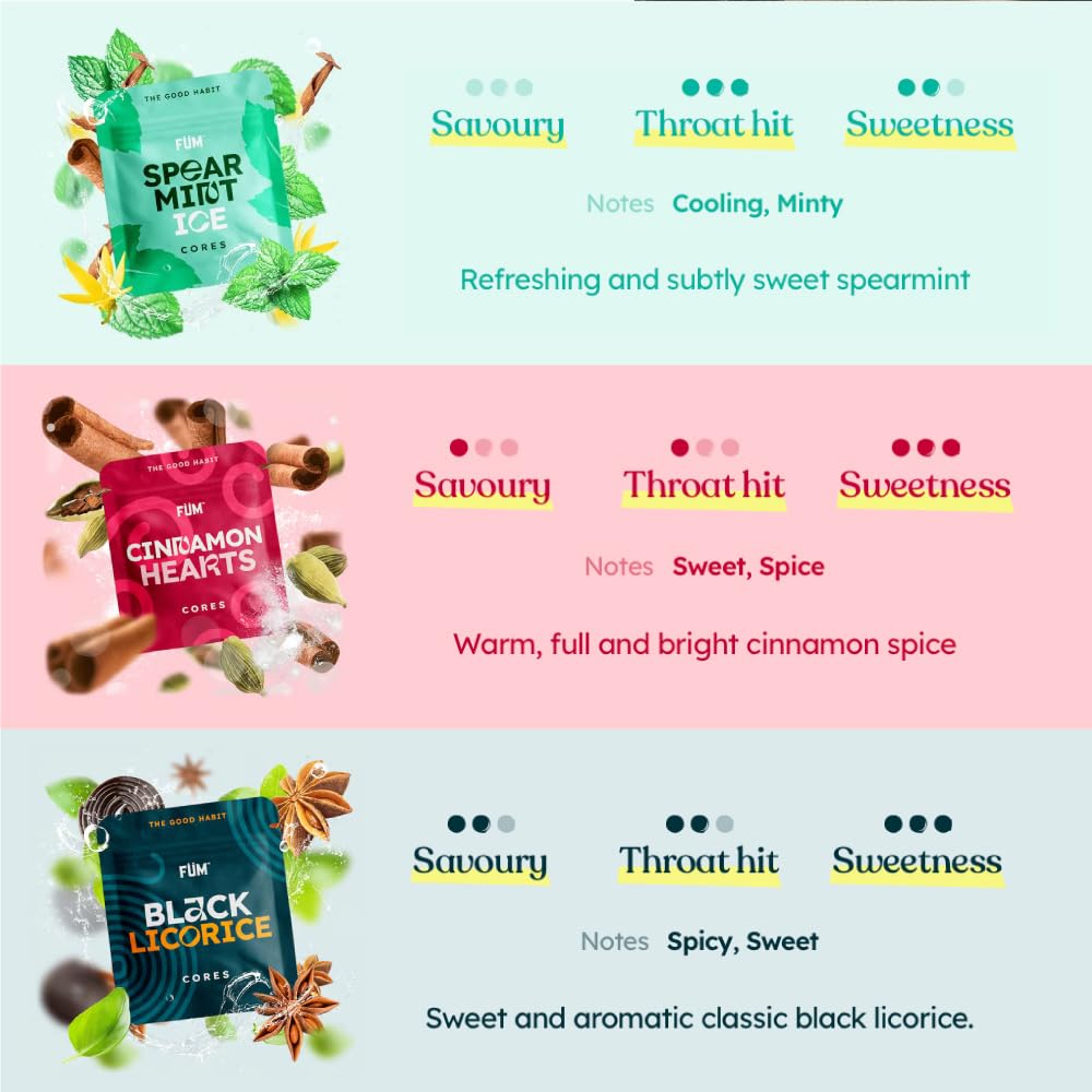 FÜM core close-up texture highlighting plant-based materials and detailed flavor capsule