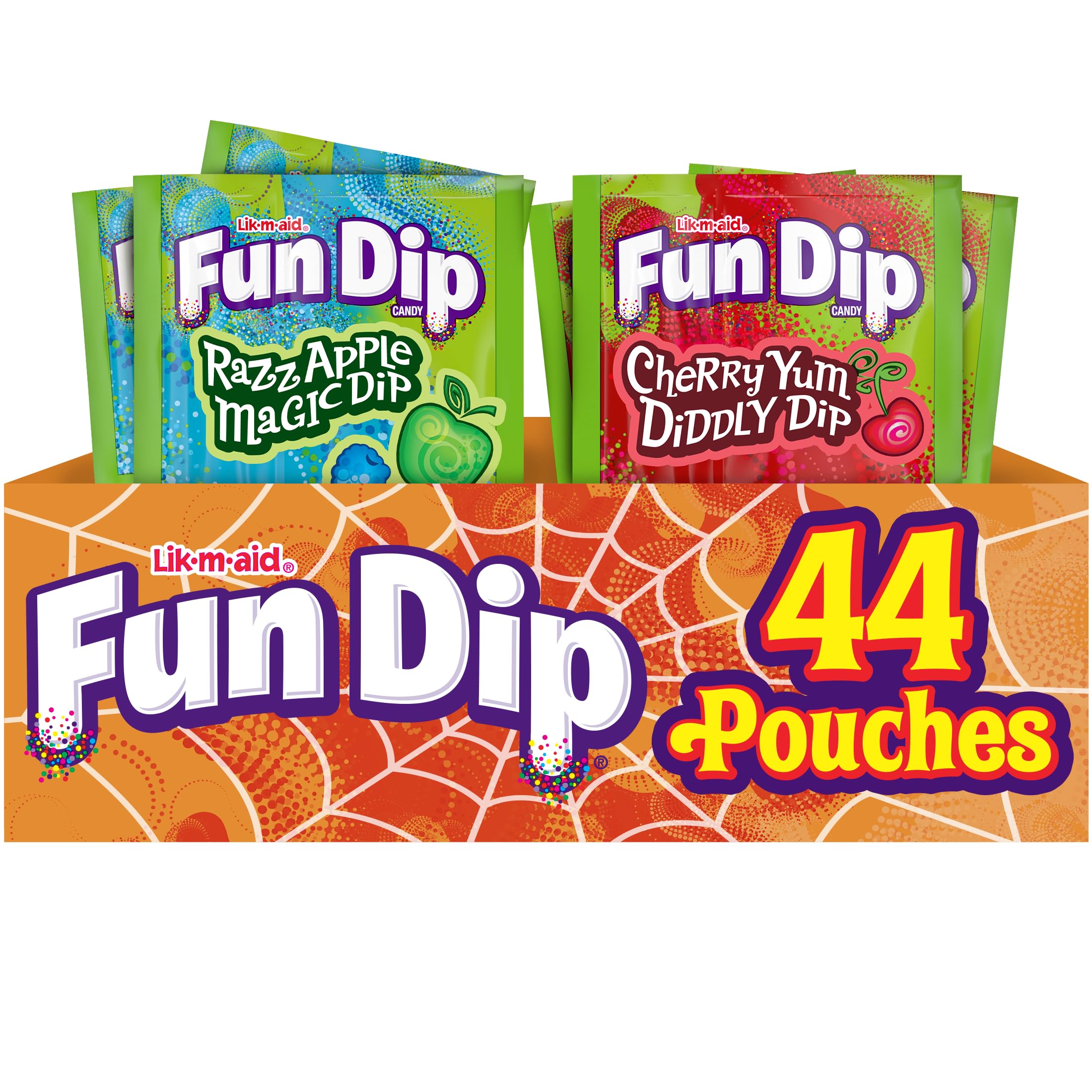 Fun Dip front packaging showing 44-count mix for quick party stocking