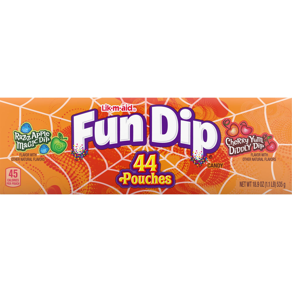 Fun Dip label and nutrition panel showing product information clearly