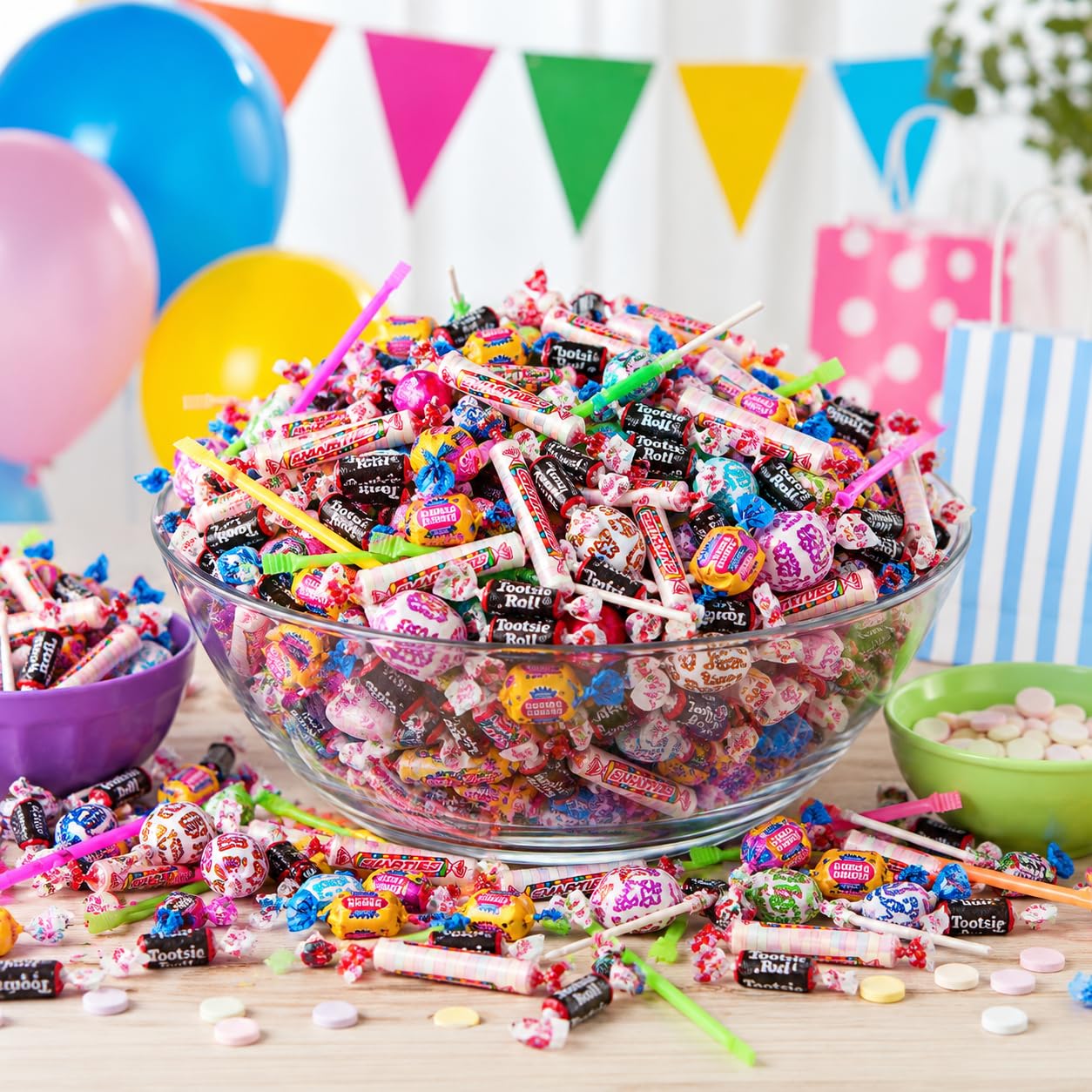 Fun Express close-up of candy texture showcasing variety and colorful appeal