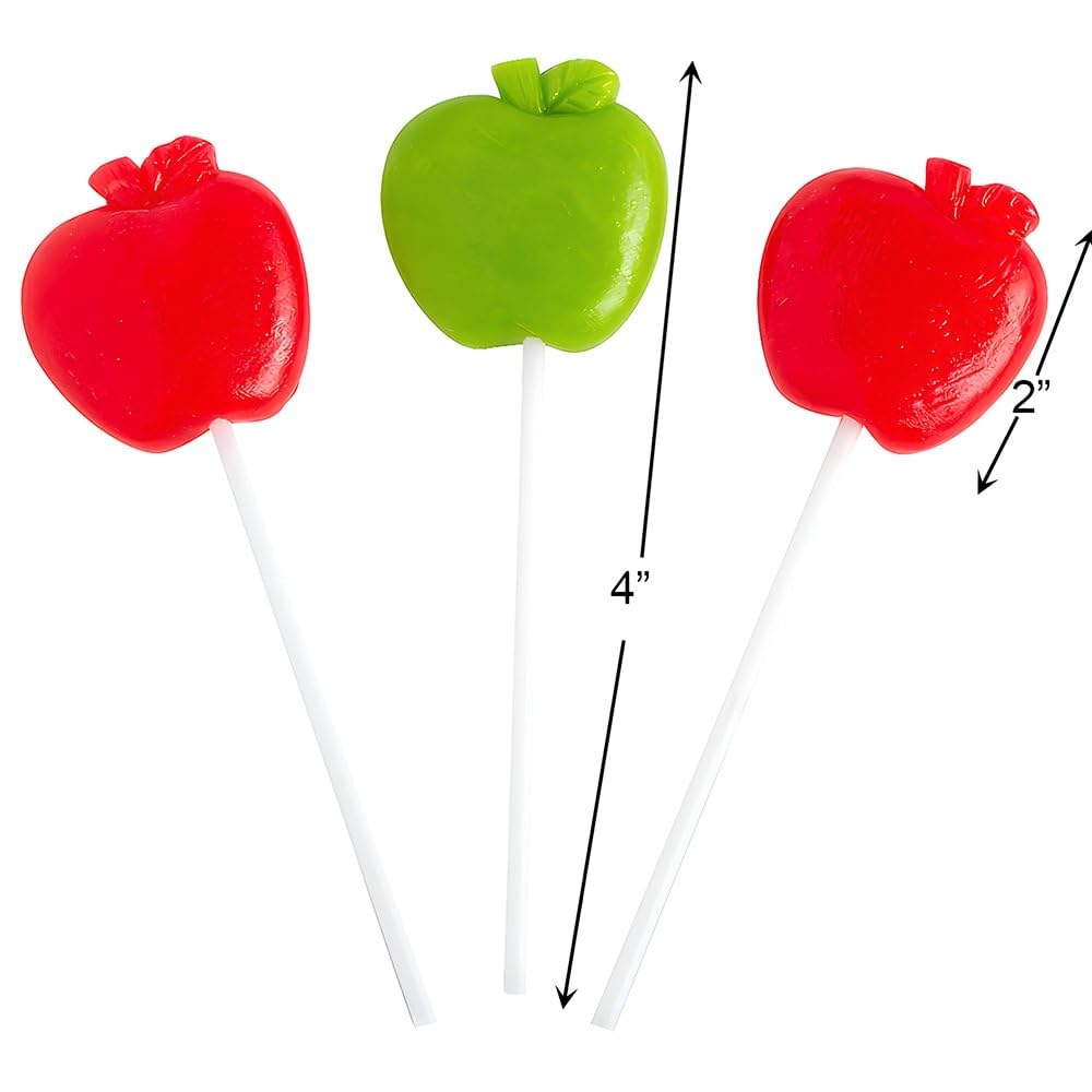 Fun Express close-up of apple-shaped sucker texture highlighting colorful detail