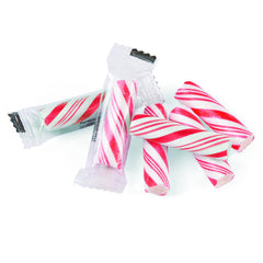 Fun Express close-up of red-and-white stripes and hard-candy texture, clear detail