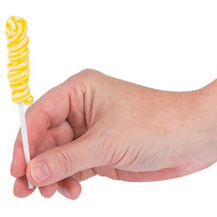Fun Express close-up of lemon swirl texture highlighting vibrant color and visual fun