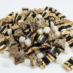 Fun Express front packaging showing black and gold wedding buttermints, elegant favor ready
