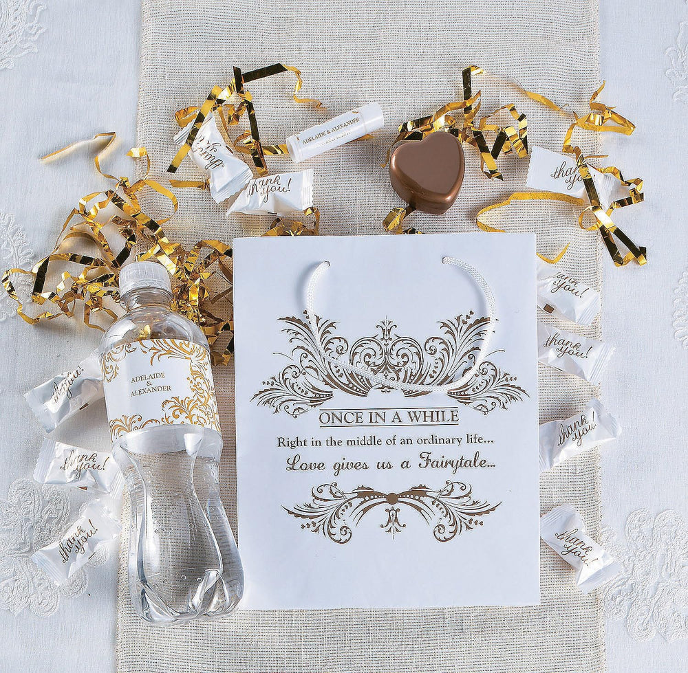 Fun Express individually wrapped mint close-up showing gold "Thank You" script and hygienic freshness