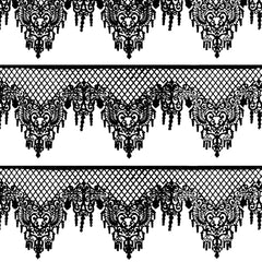 FUNSHOWCASE close-up of black lace texture highlighting intricate pattern and contrast benefit