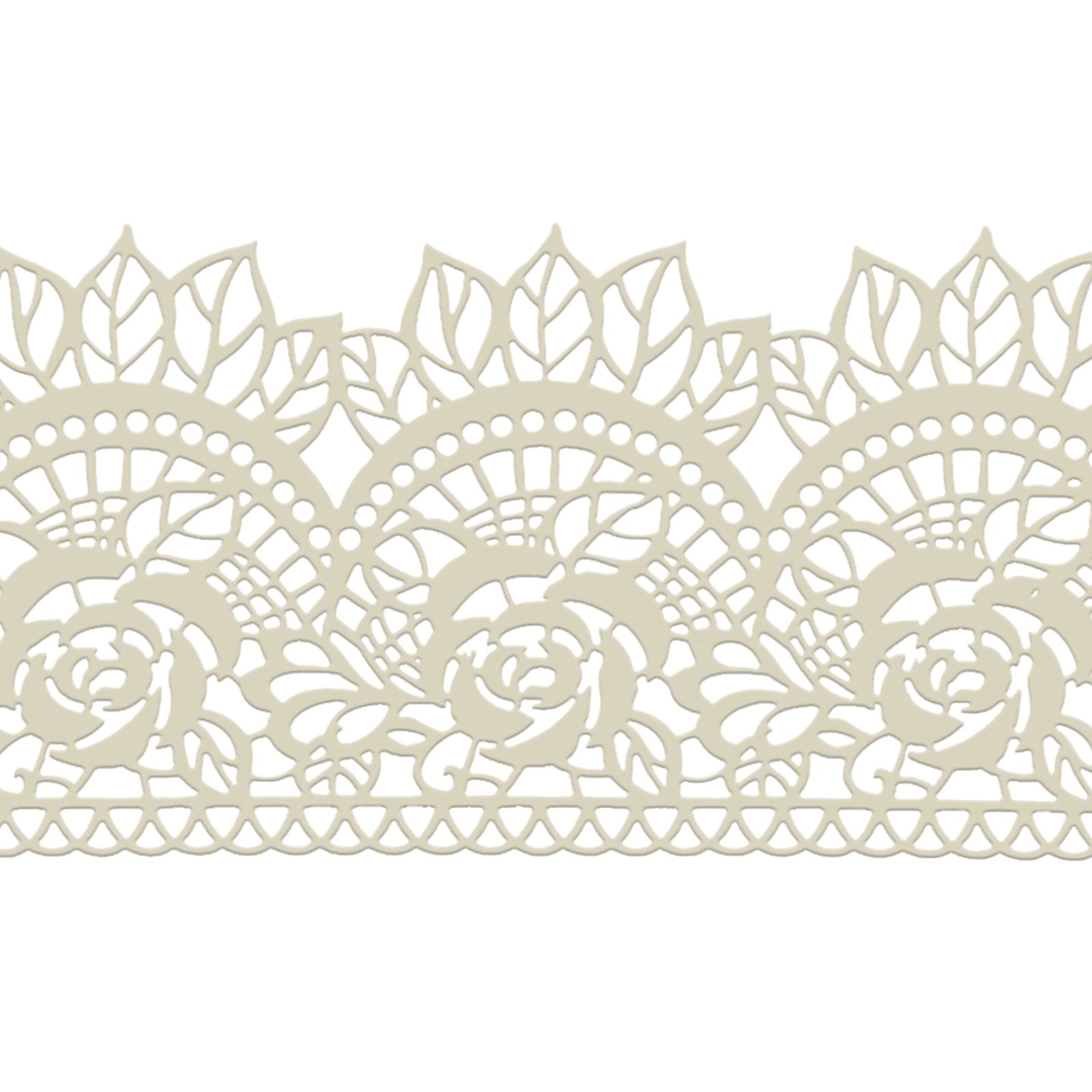 FUNSHOWCASE cupcake accents using lace trims for professional-looking presentation