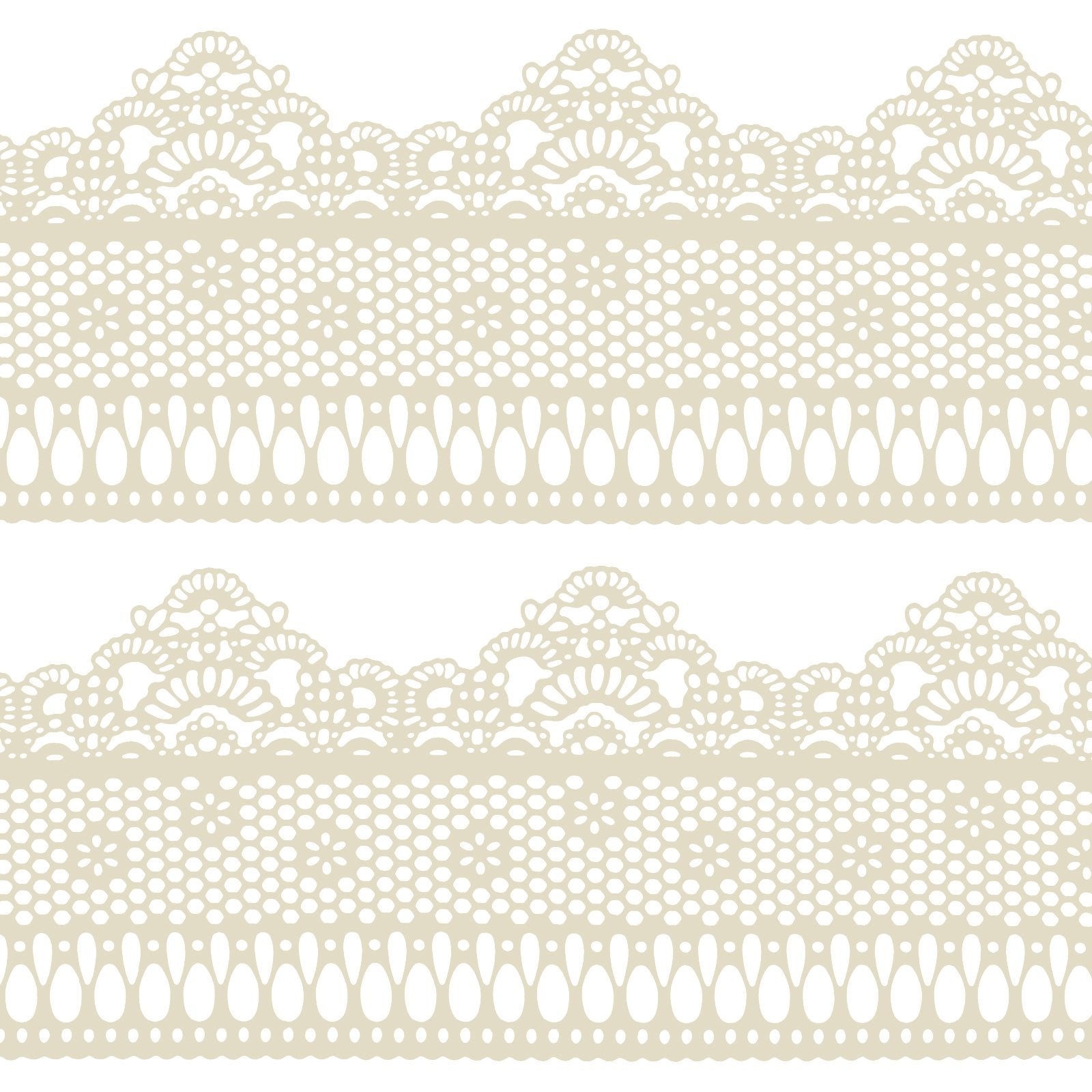 FUNSHOWCASE close-up of small daisy pattern lace revealing delicate detail