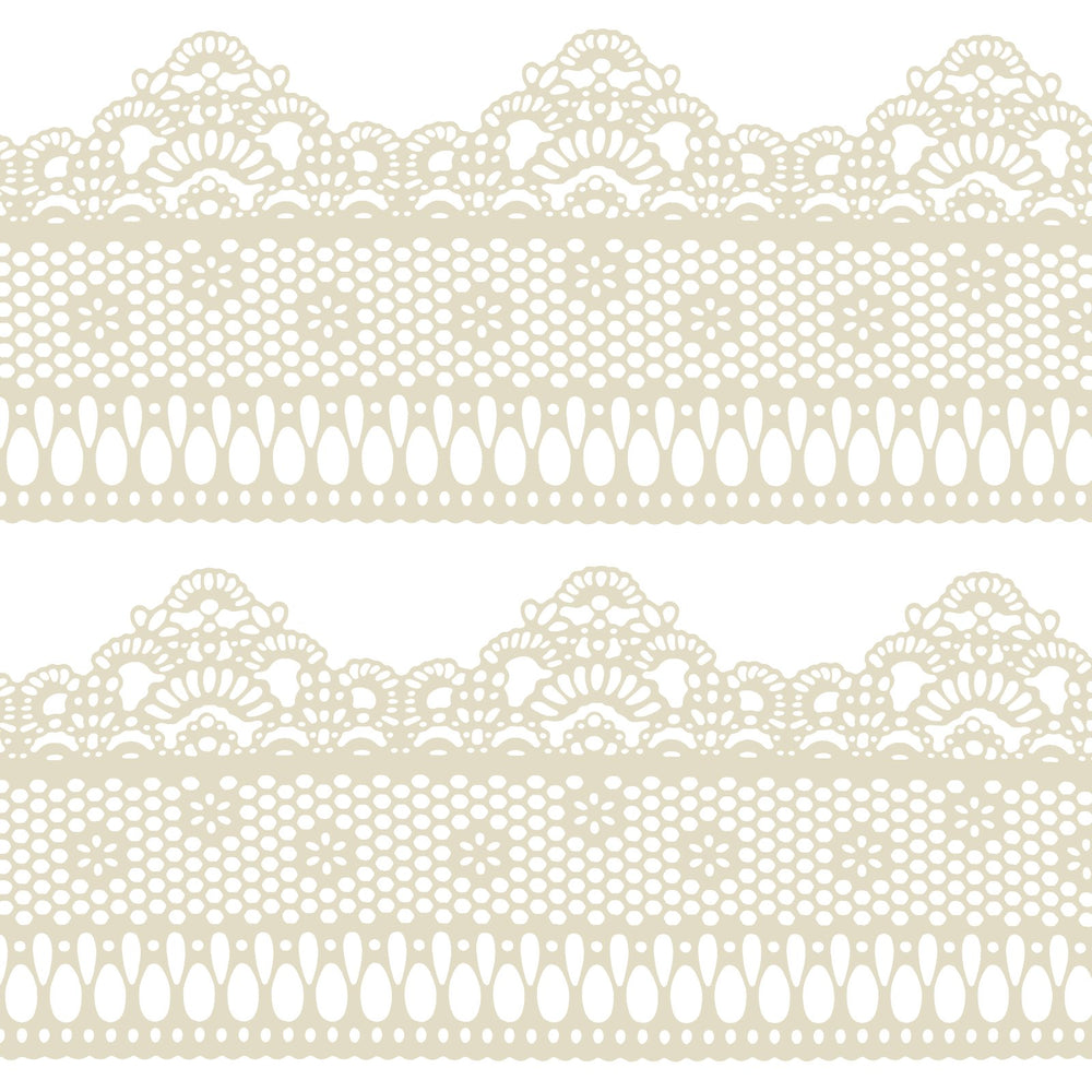 FUNSHOWCASE close-up of small daisy pattern lace revealing delicate detail
