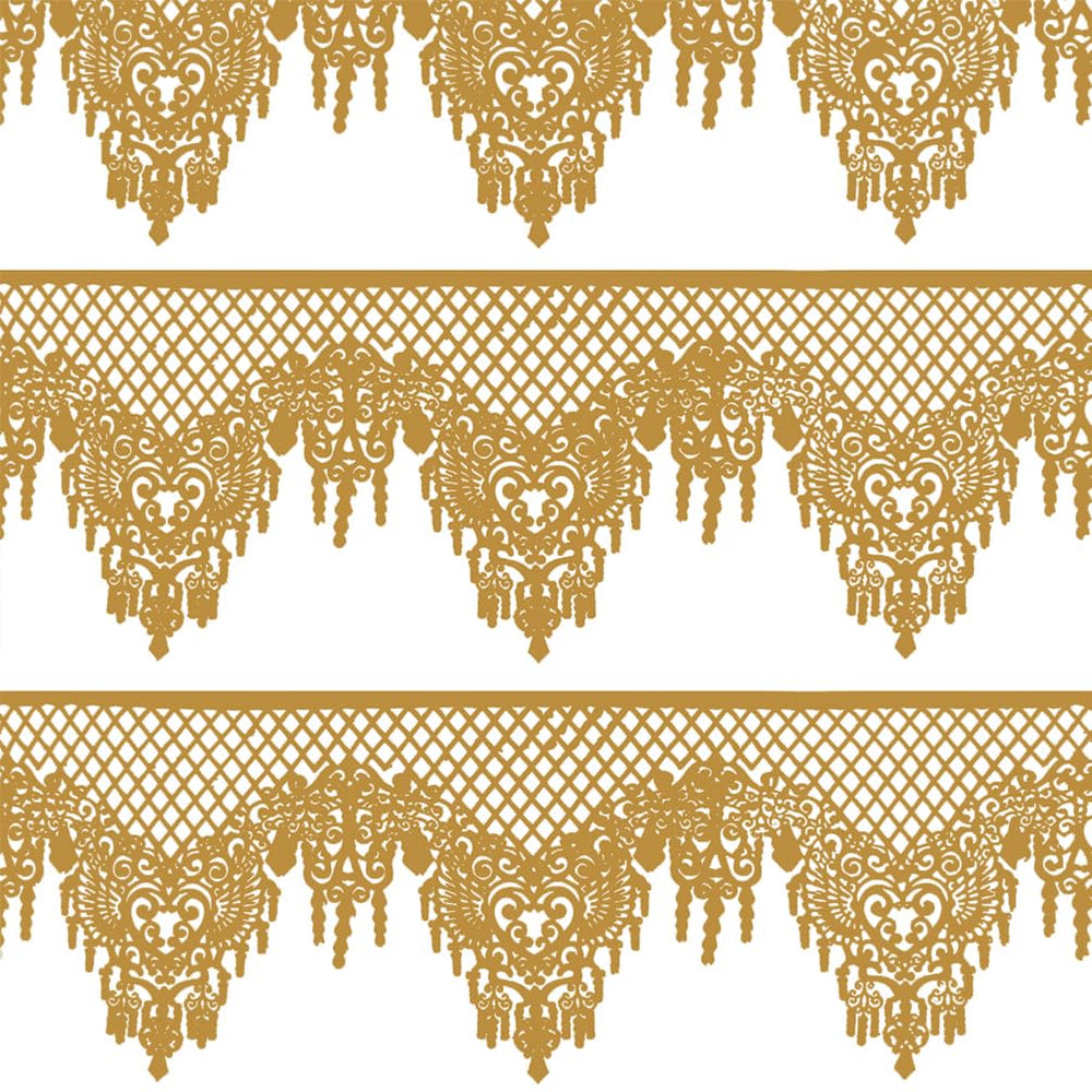 FUNSHOWCASE close-up of lace texture highlighting lattice scallop detail and flexibility