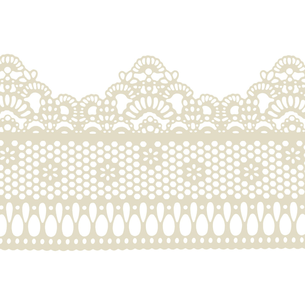FUNSHOWCASE lace edge texture shot highlighting thin flexible sugar lace