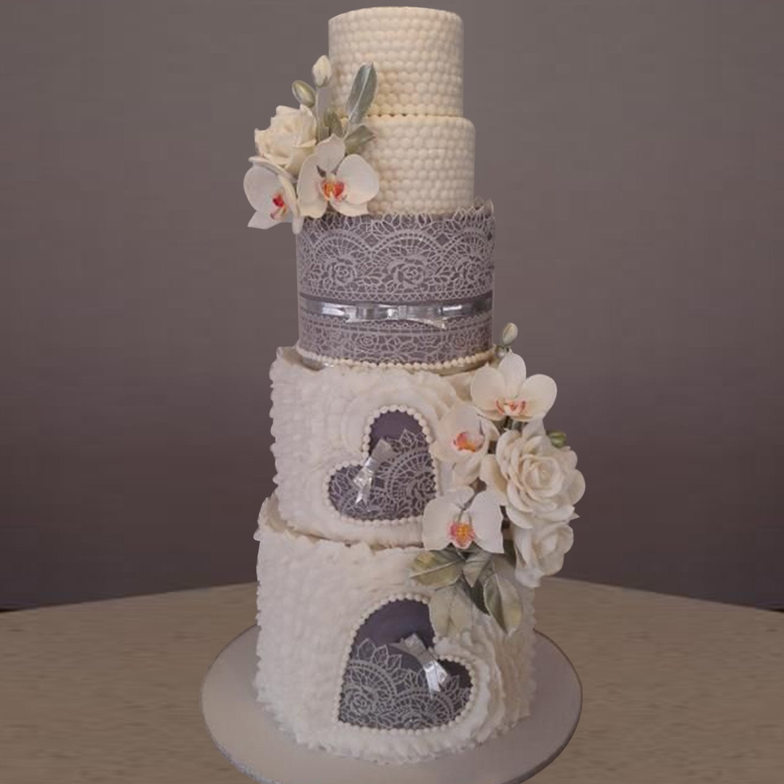 FUNSHOWCASE texture side view of flexible edible lace highlighting pliability benefit