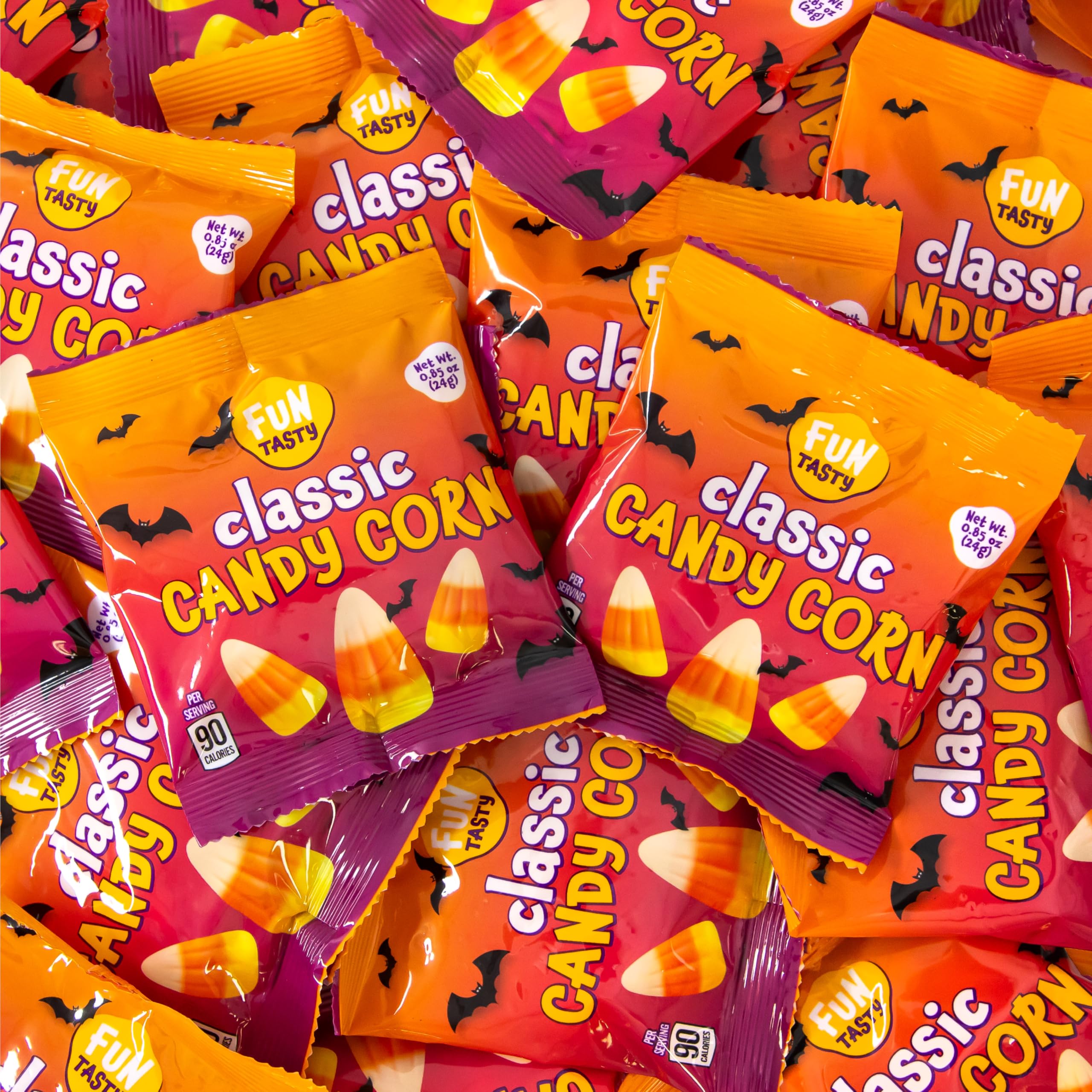 FUNTASTY candy corn being placed into favor bags for efficient party prep
