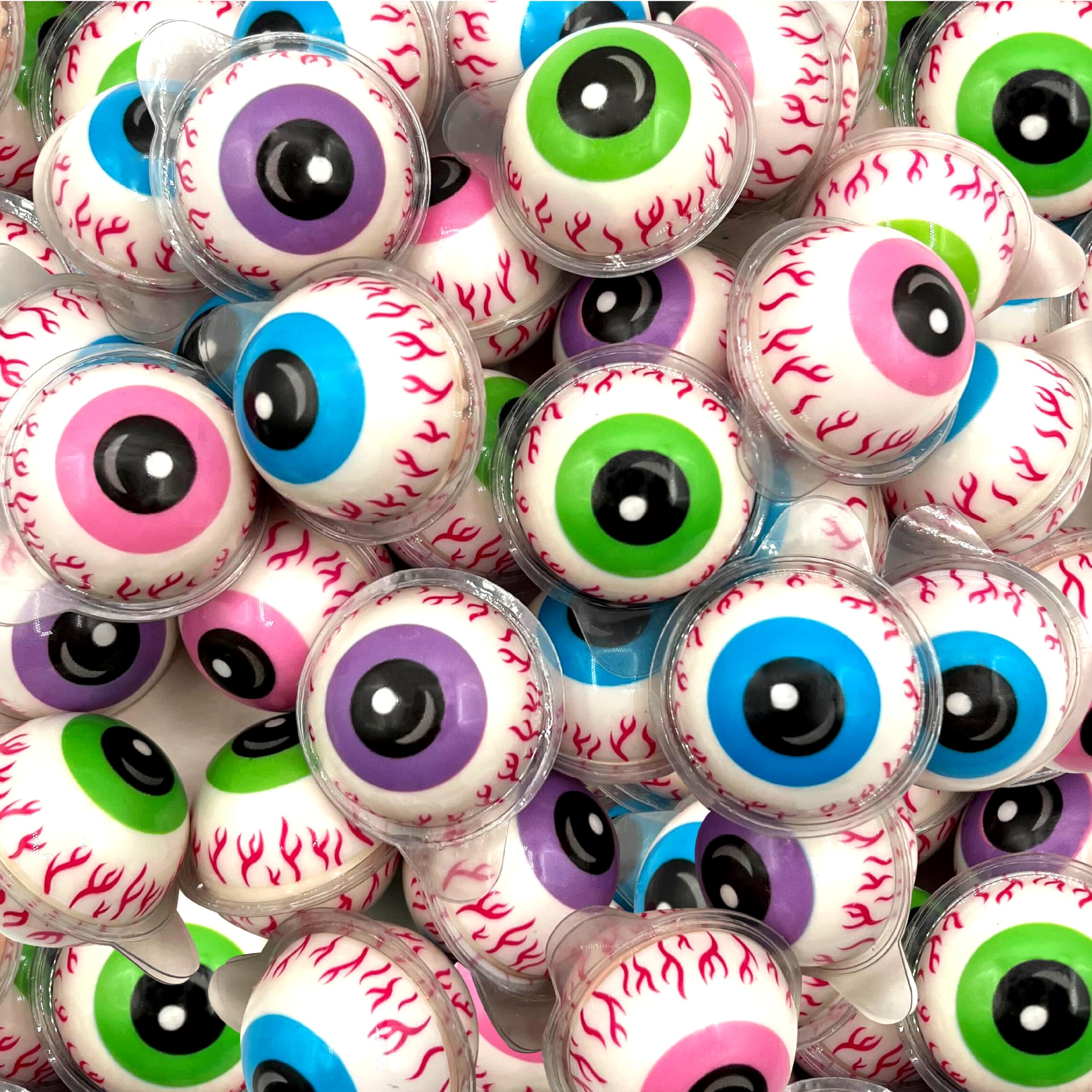 FUNTASTY eyeball gummy placed atop cupcake adding instant spooky decoration