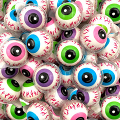 FUNTASTY eyeball gummy placed atop cupcake adding instant spooky decoration