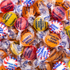 FUNTASTY front packaging showing one-pound sugar free candy assortment and variety benefit