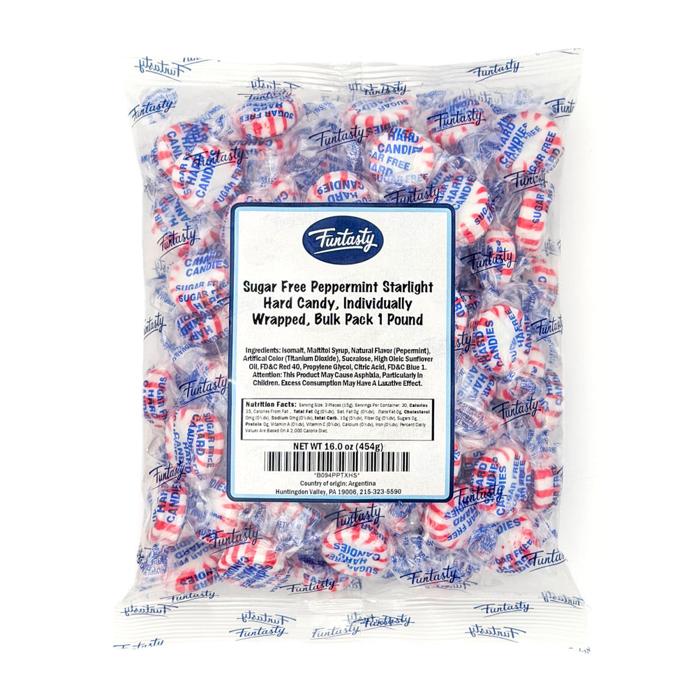 FUNTASTY label and ingredient panel highlighting sugar-free formulation and cautions