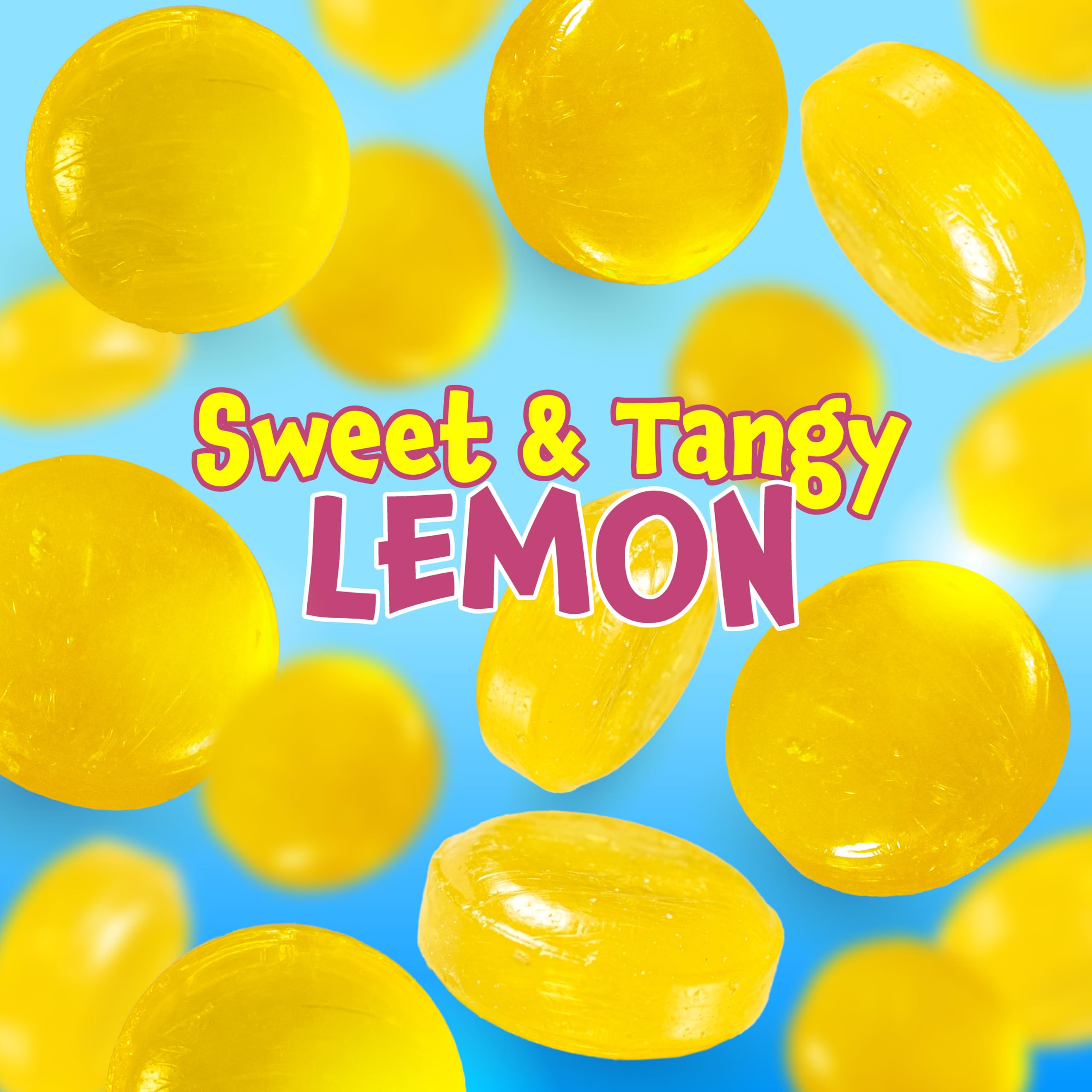 FUNTASTY lemon drops arranged in party favor bags, ready for events