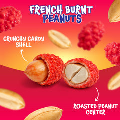 FUNTASTY peanuts displayed in a glass candy jar for attractive serving and accessibility