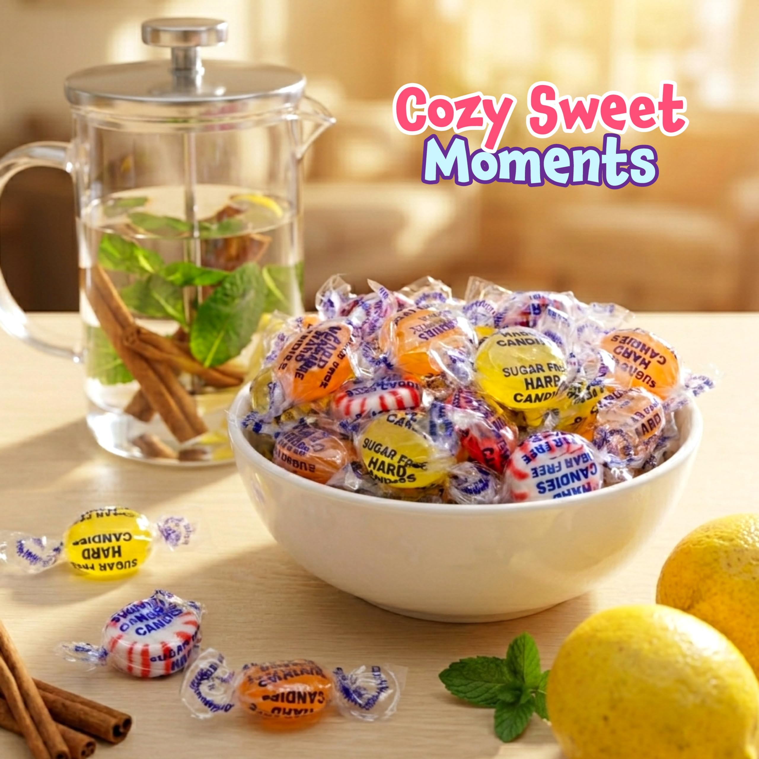 FUNTASTY candies held next to hand to show scale and portion size
