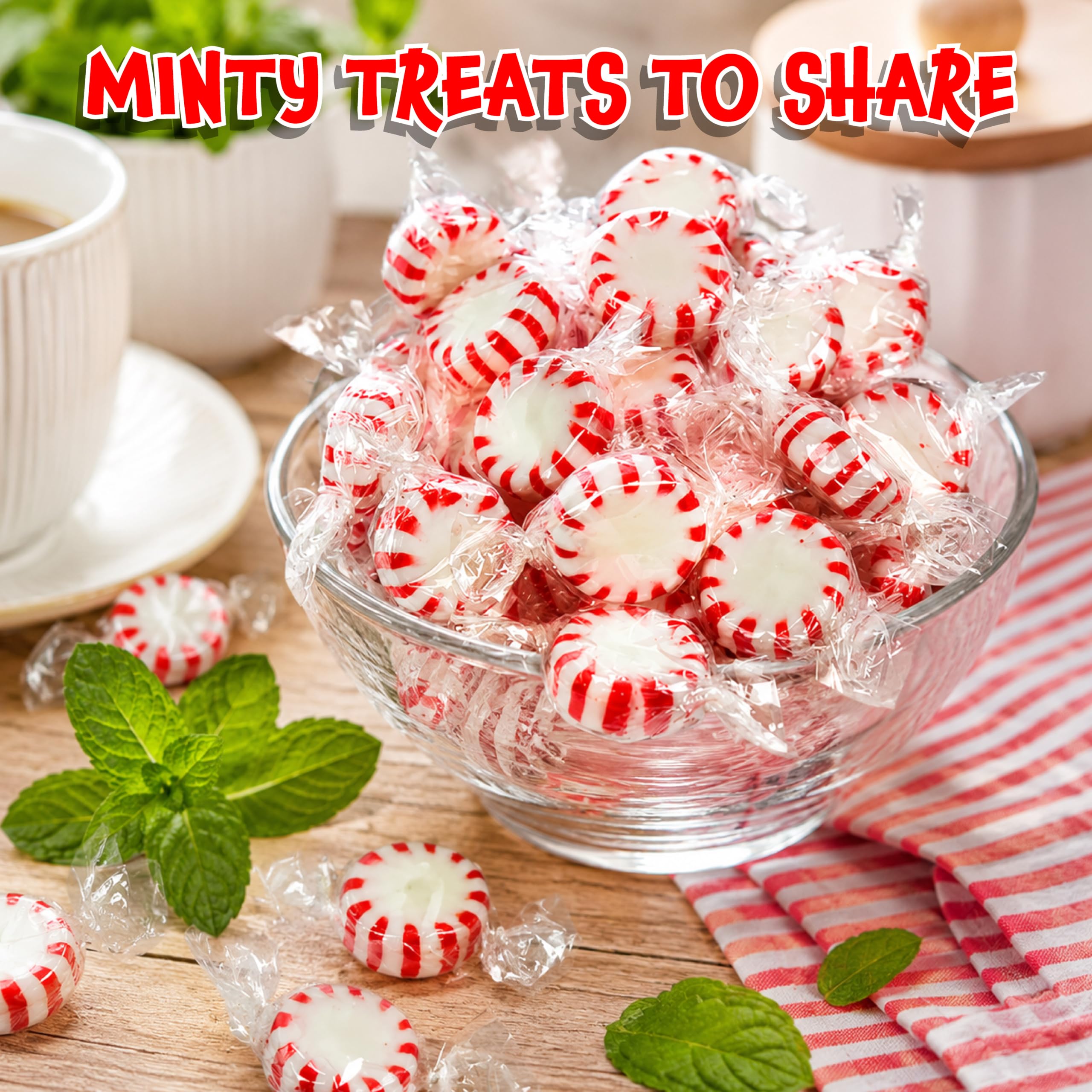 FUNTASTY pile of unwrapped Starlight Mints showing texture and appeal