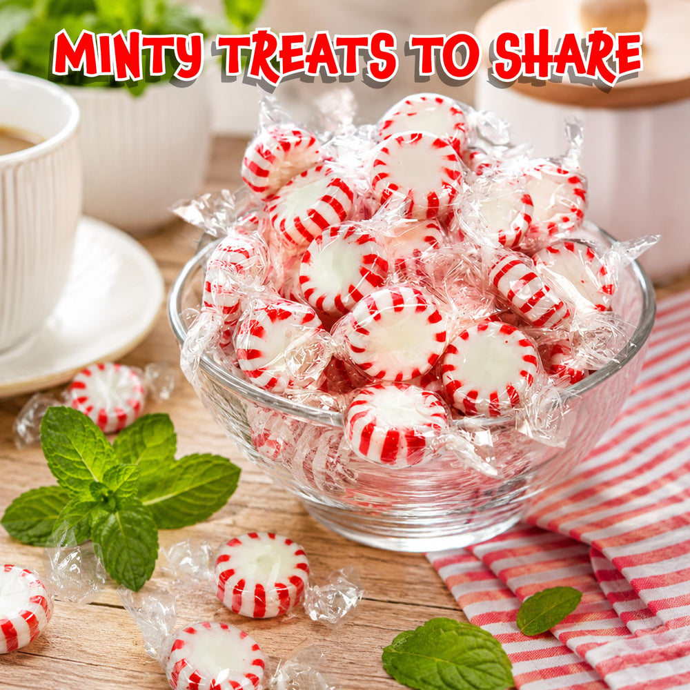 FUNTASTY pile of unwrapped Starlight Mints showing texture and appeal