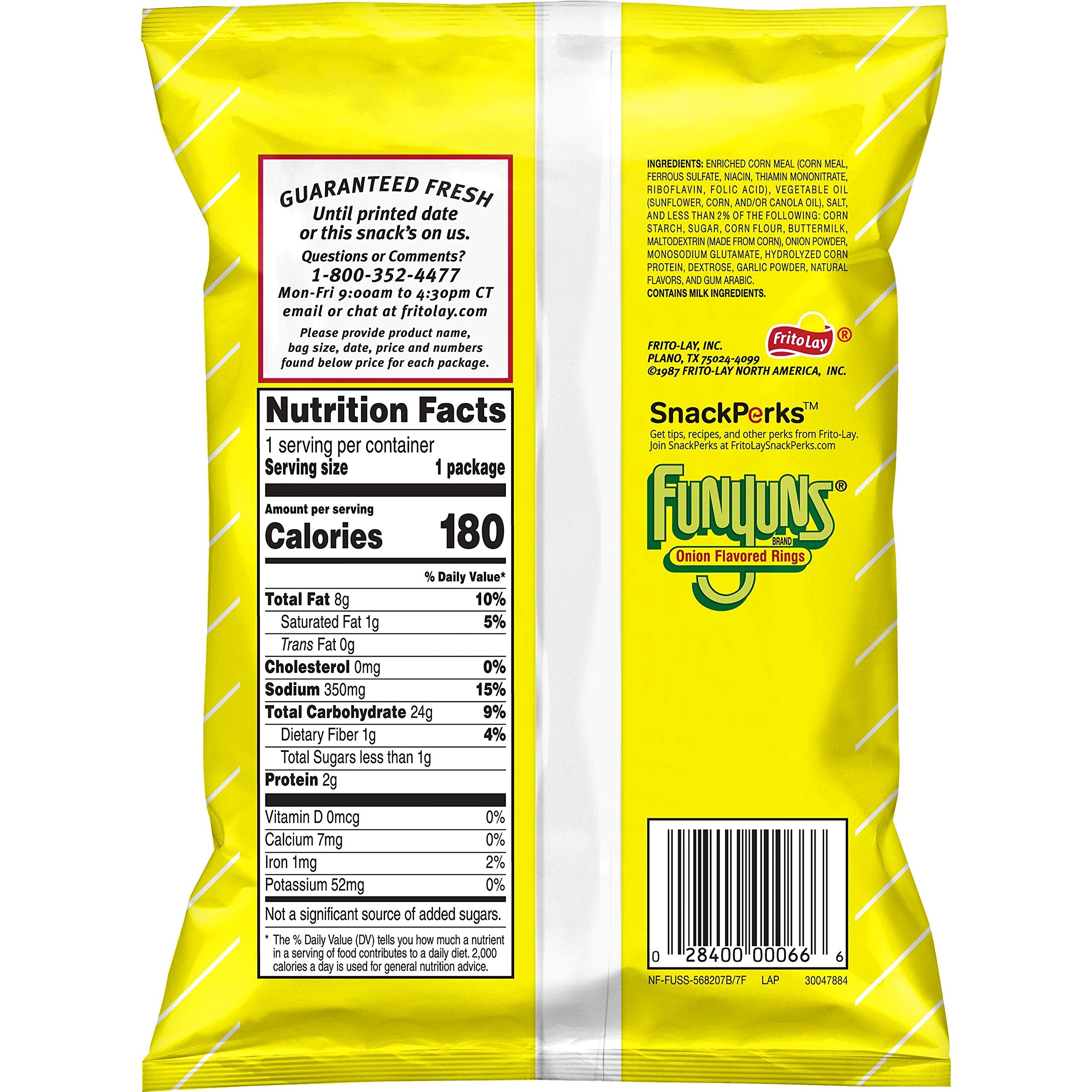Funyuns close-up of ring texture highlighting crispy corn crunch