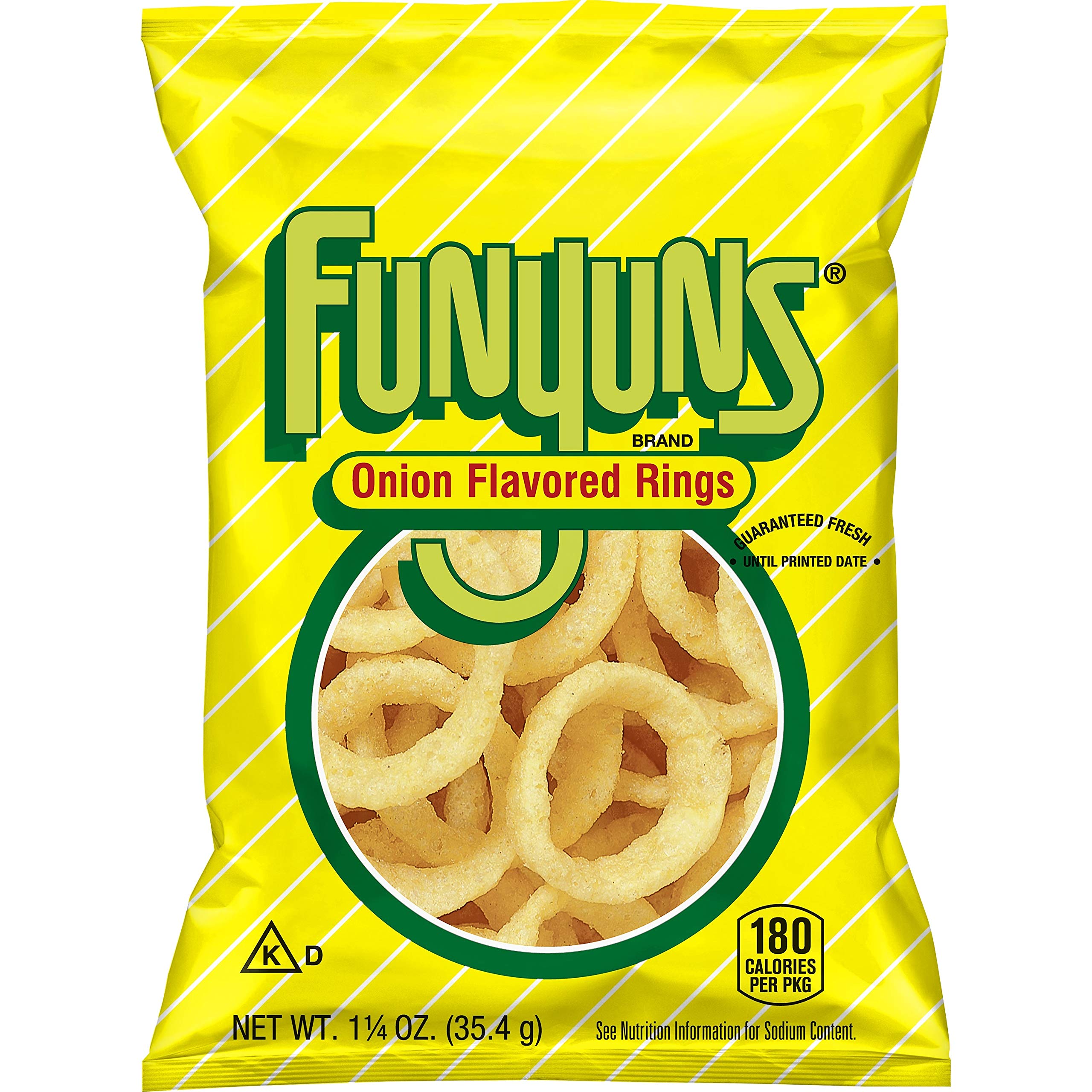 Funyuns front packaging showing brand and bulk pack convenience