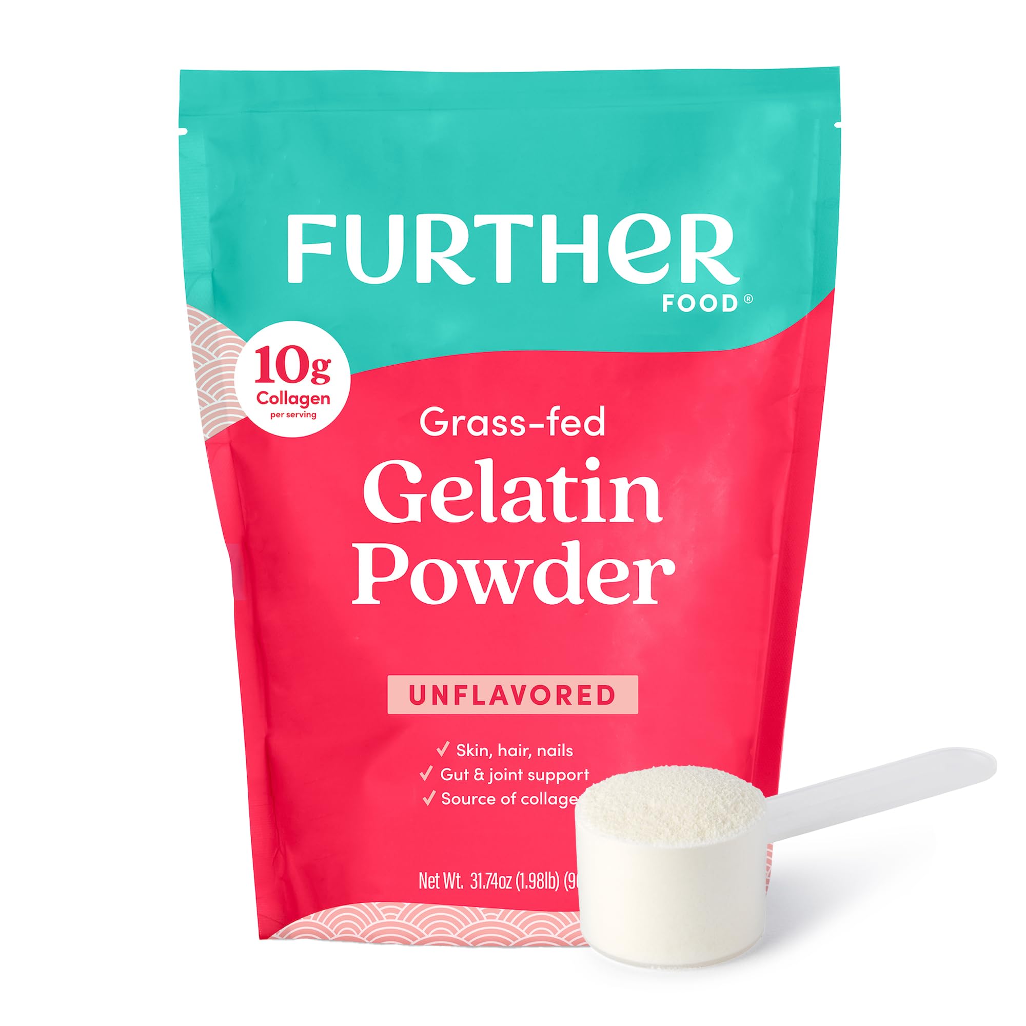 Further Food front canister showing product packaging and clean ingredient benefit