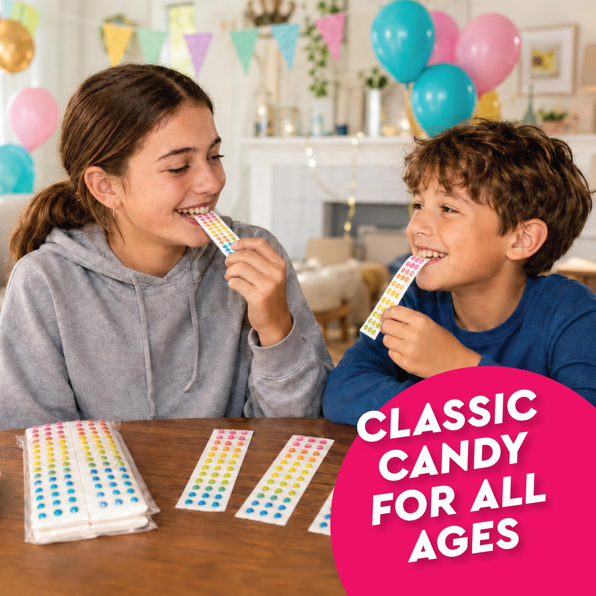 Fusion Sweets And Snacks lifestyle birthday table display adding colorful nostalgia