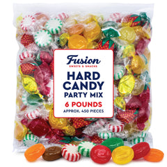 Fusion Sweets And Snacks open bag spilling assorted candies for easy serving