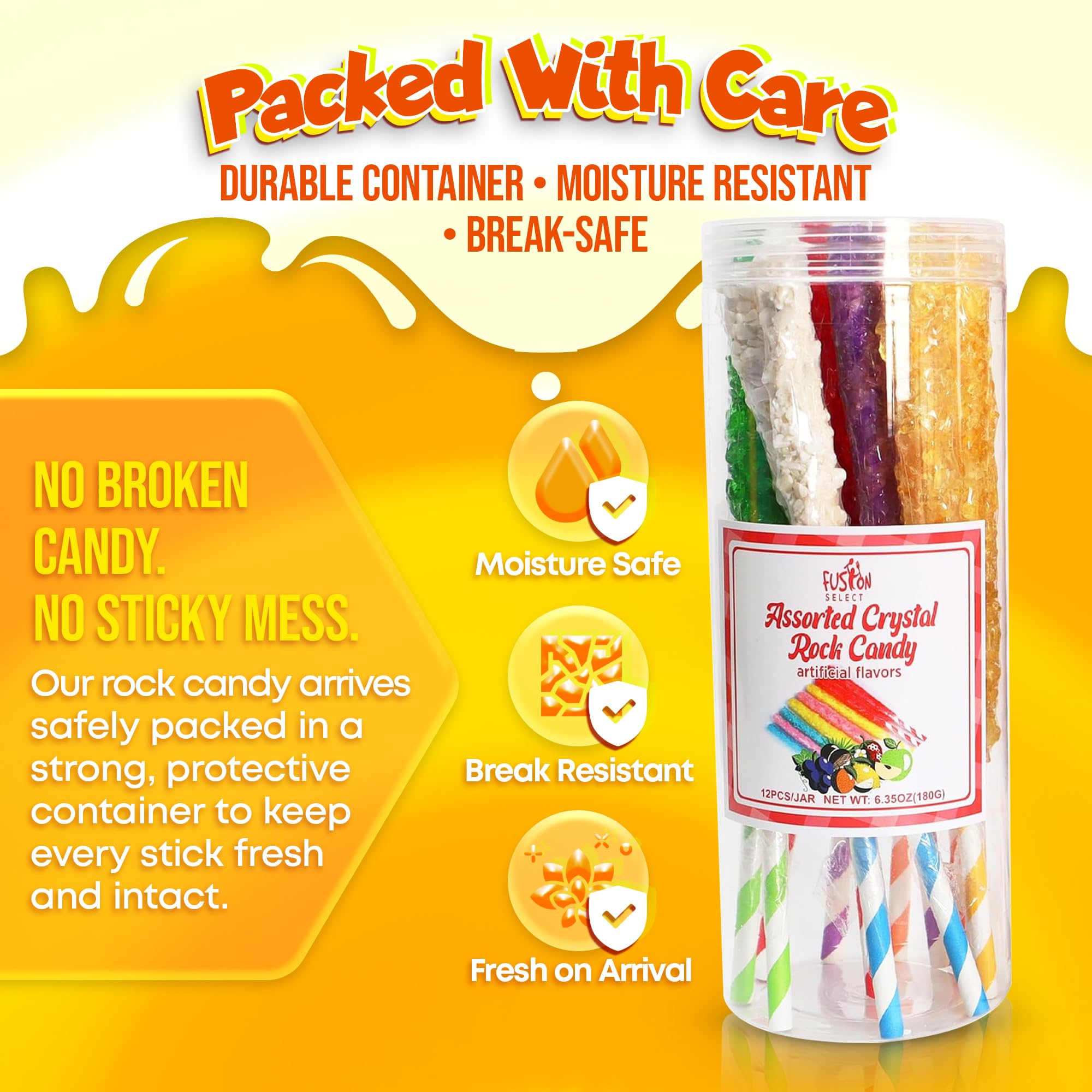 Fusion Select assorted colors on table illustrating variety and eye-catching party décor