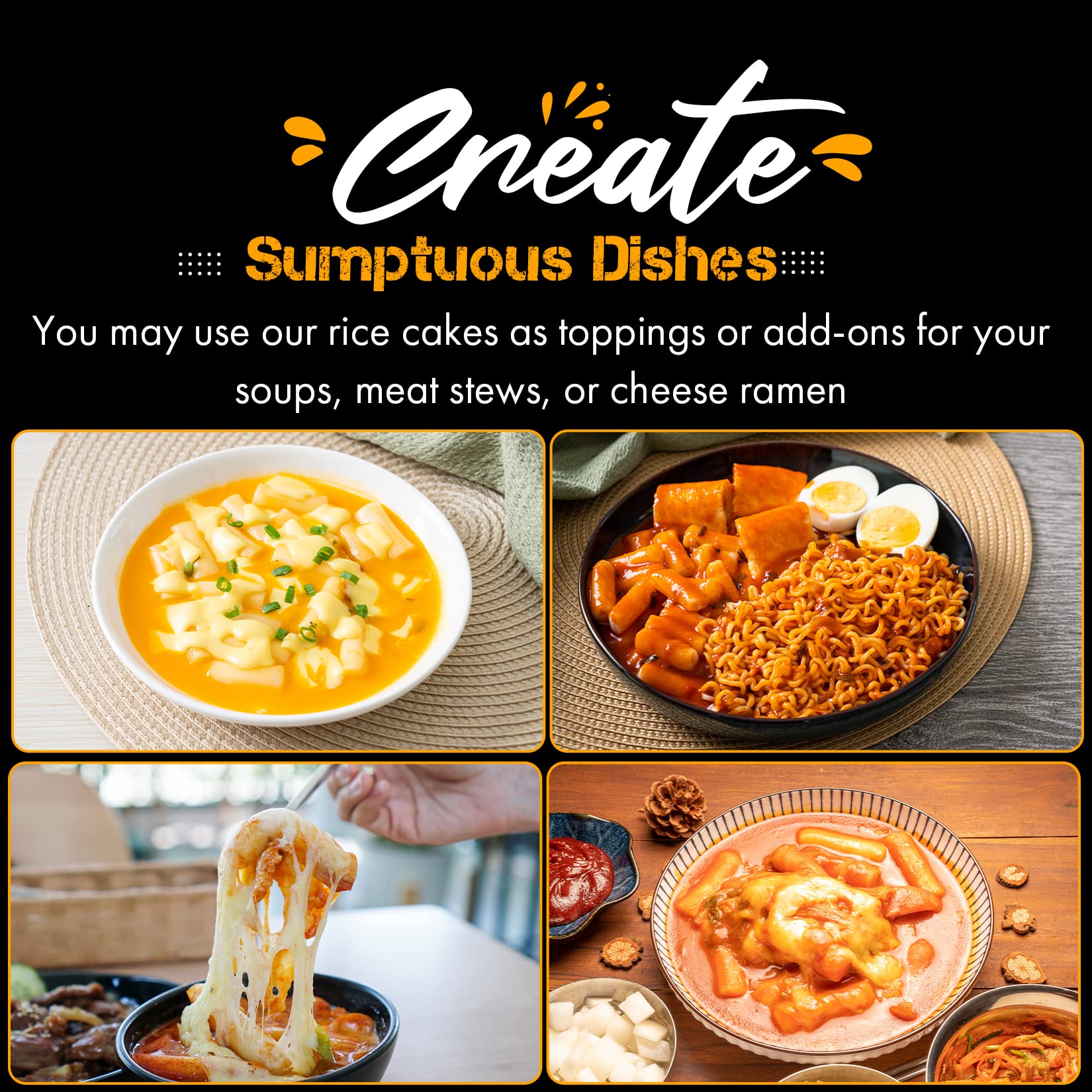 Fusion Select tteokbokki served in a bowl demonstrating bold sauce pairing benefit