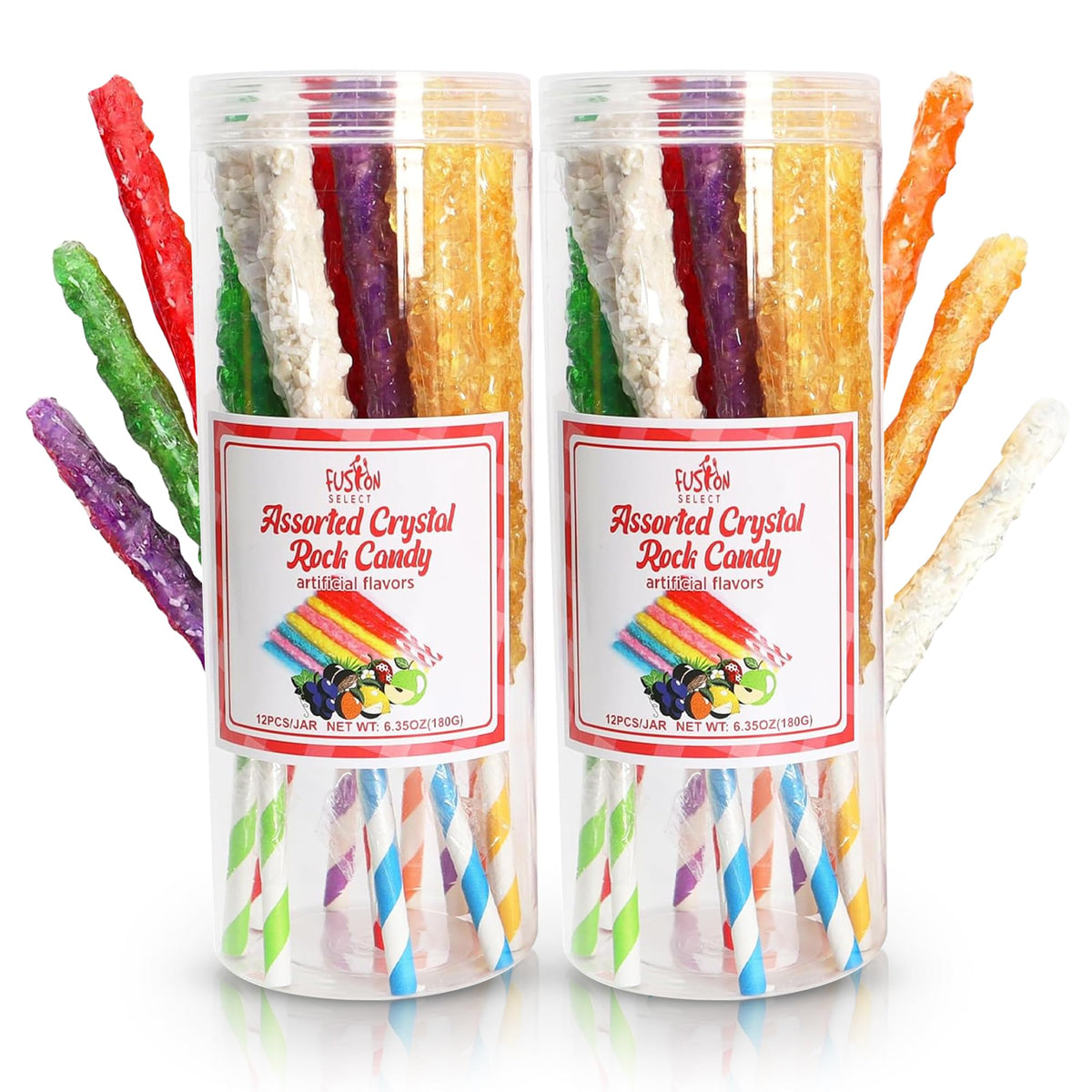 Fusion Select front packaging showing 24-count bag and bright candy colors for party display