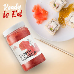 Fusion Select open jar with thinly sliced ginger offering ready-to-serve convenience