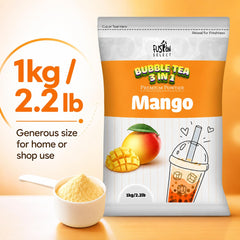 Fusion Select iced mango drink in glass demonstrating refreshing convenience