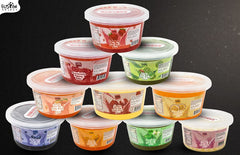 Fusion Select spoon scooping pearls over glass showcasing easy serving benefit