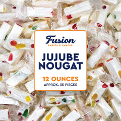 Fusion Sweets And Snacks front packaging showing 12 oz bag and branding benefit convenience