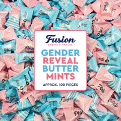 Fusion Sweets And Snacks front packaging showing 100-count, clear branding and convenience