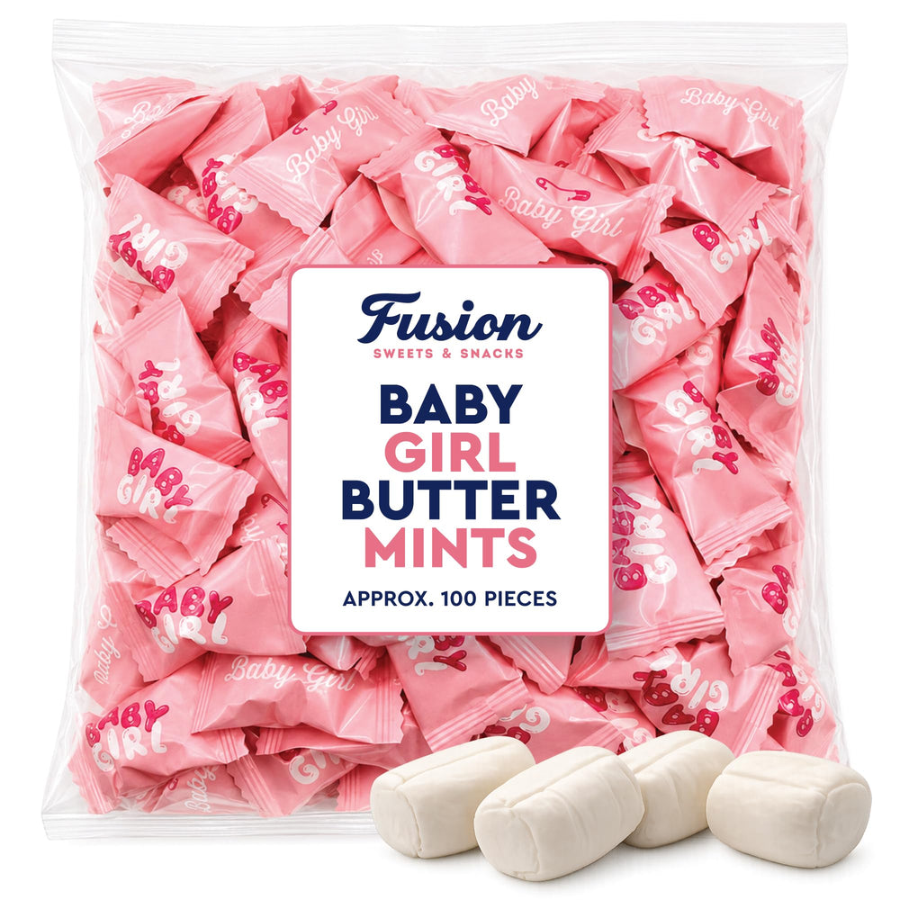 Fusion Sweets And Snacks close-up of a wrapped buttermint highlighting soft texture