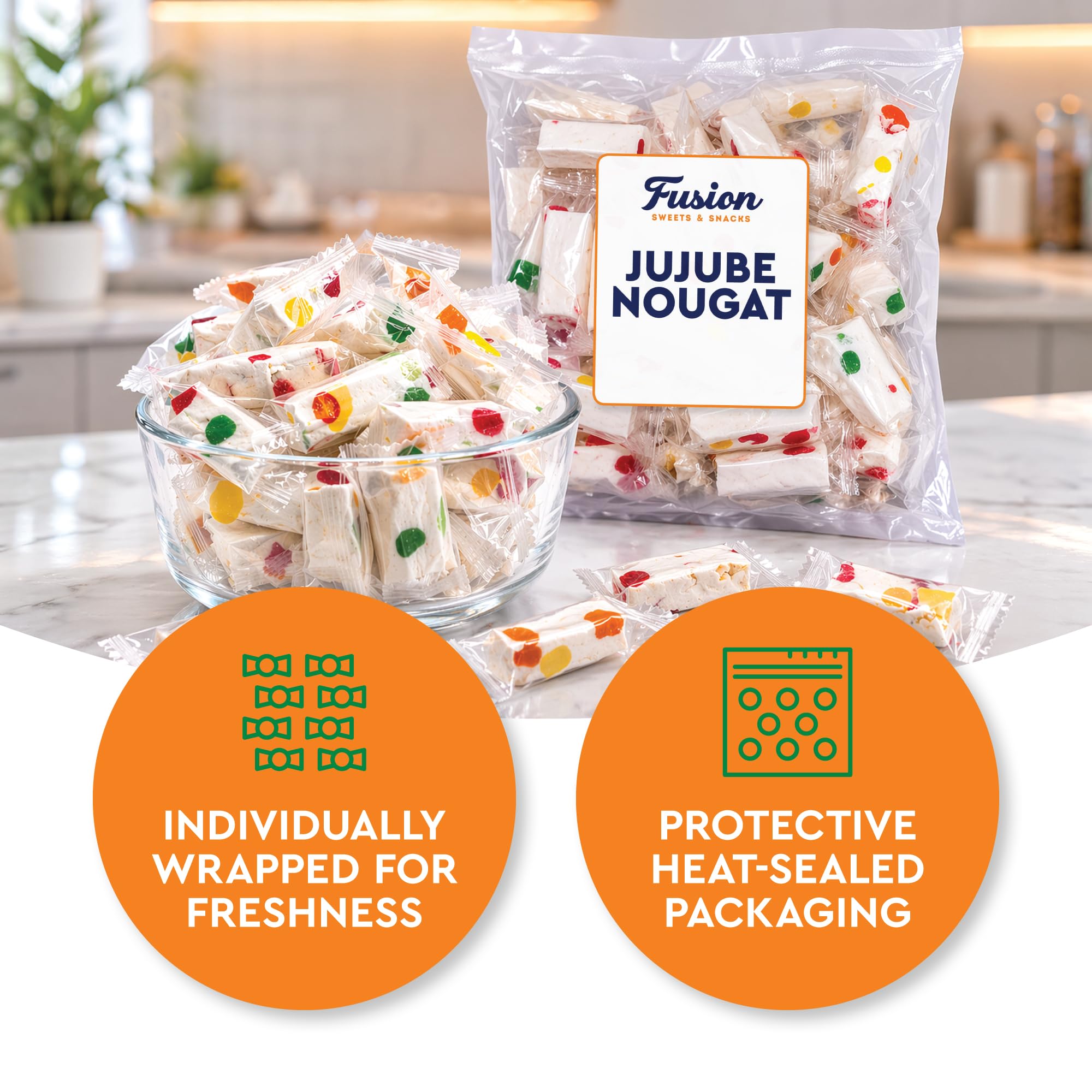 Fusion Sweets And Snacks single individually wrapped piece ready to share hygiene benefit