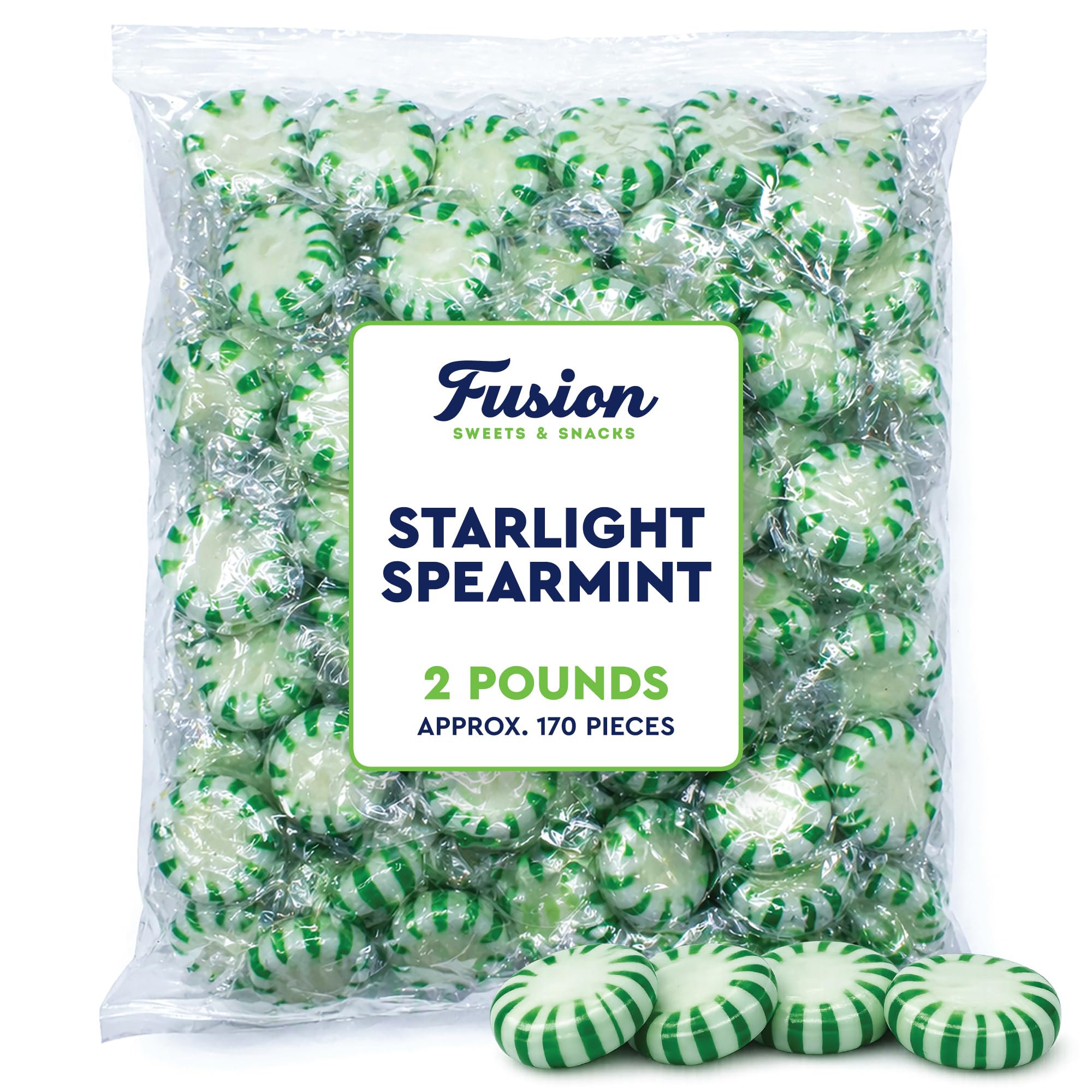 Fusion Sweets And Snacks individually wrapped mint emphasizing hygiene and convenience